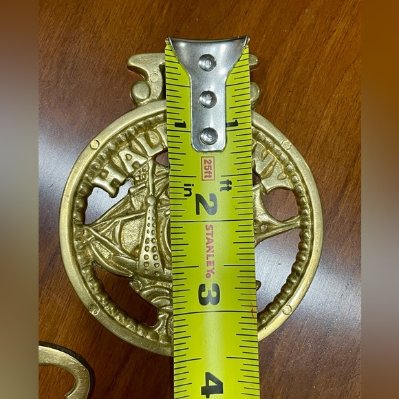 Vintage Brass Horse Medallions - Picture 6 of 9